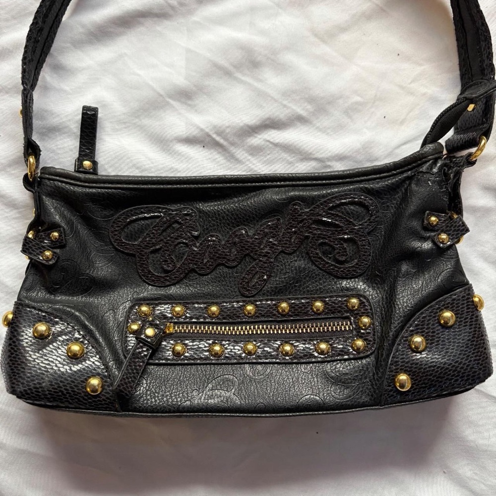 Y2K/90s Coogi Gold Leather Bag